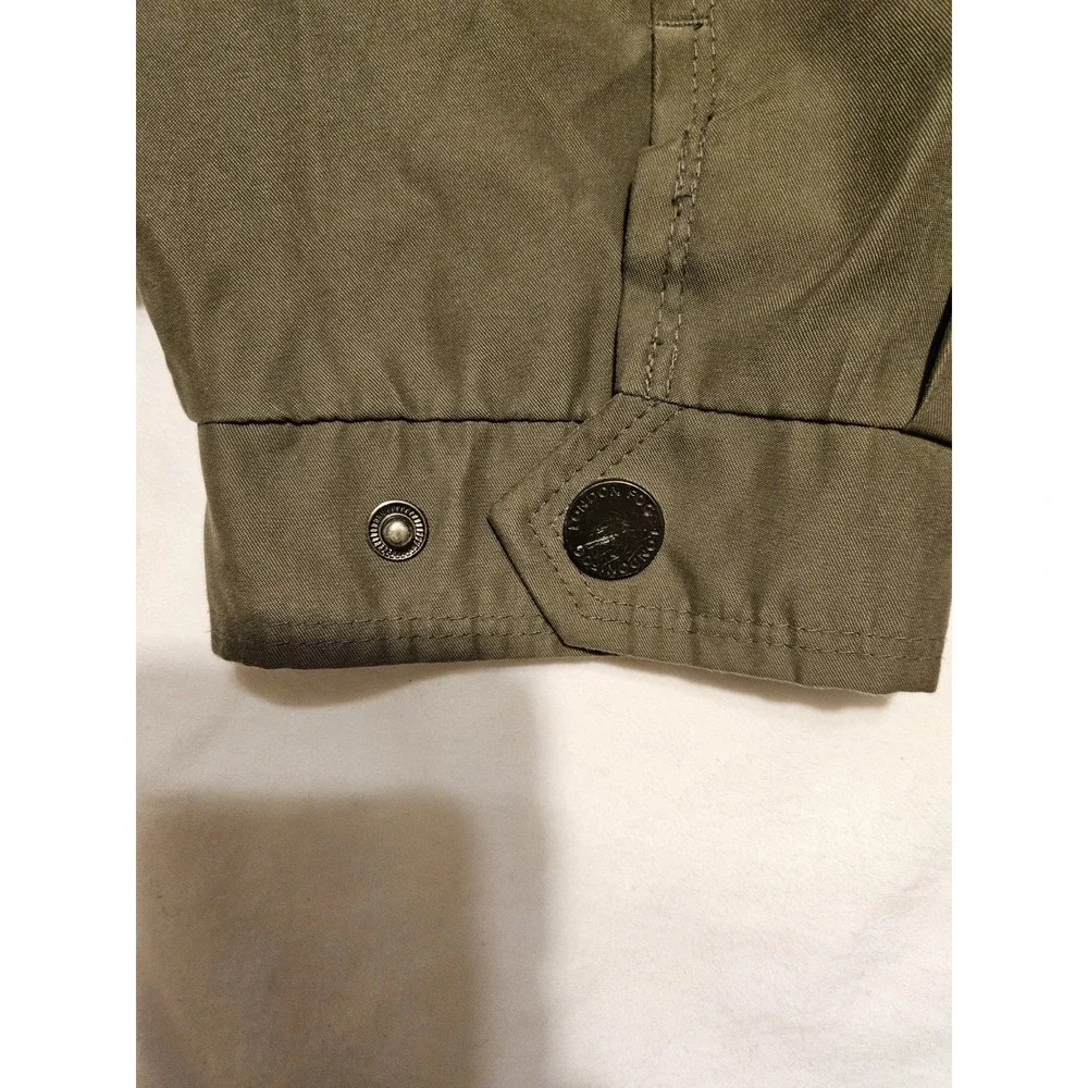London Fog‎ Jacket Mens XXL Tan Full Zip In Out Pockets Lined Windbreaker Golf